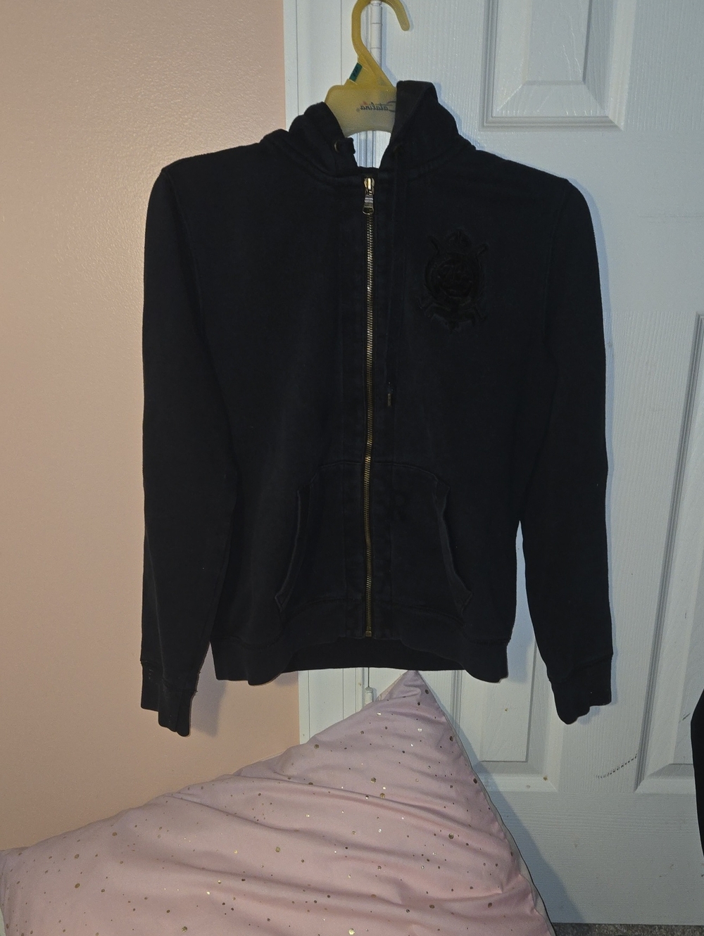 Black Zip-Up Hoodie Jacket
